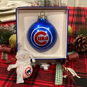 NWT Chicago CUBS Ornament Bundle